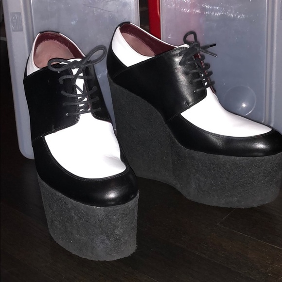 black and white platforms